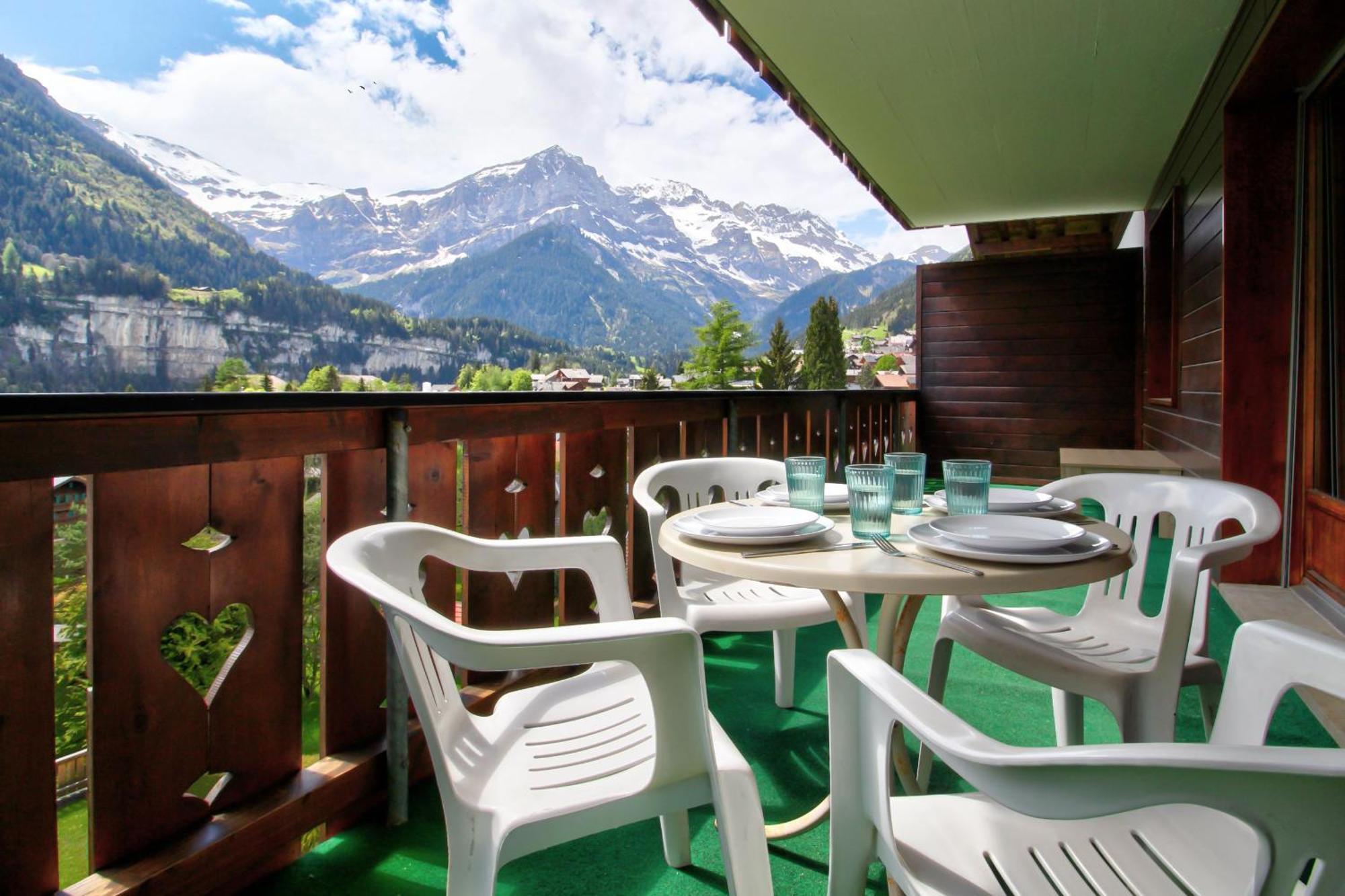 Apartamento Val Air F75 Peace & Panoramic Views Champéry Exterior foto